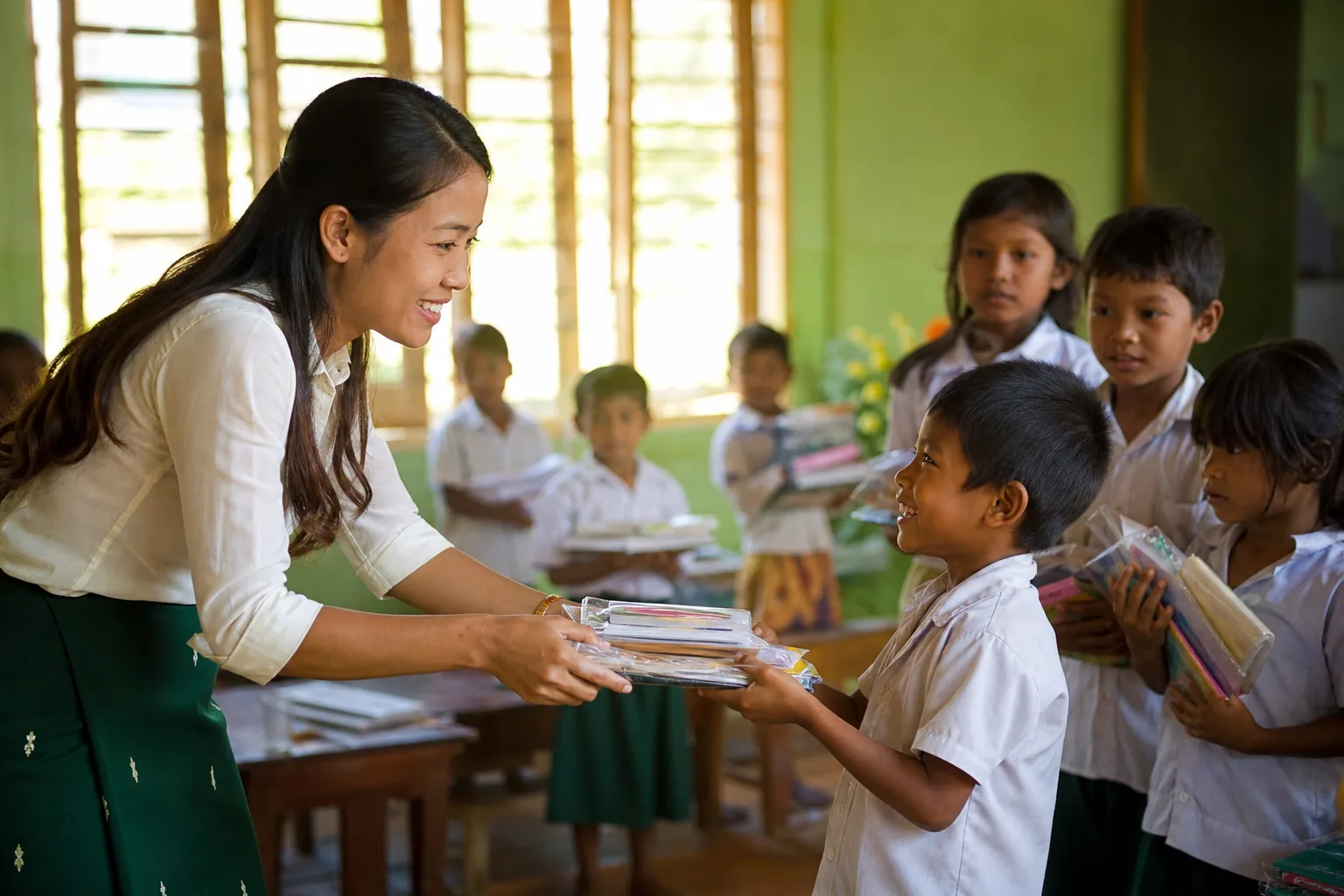 Children receiving education support