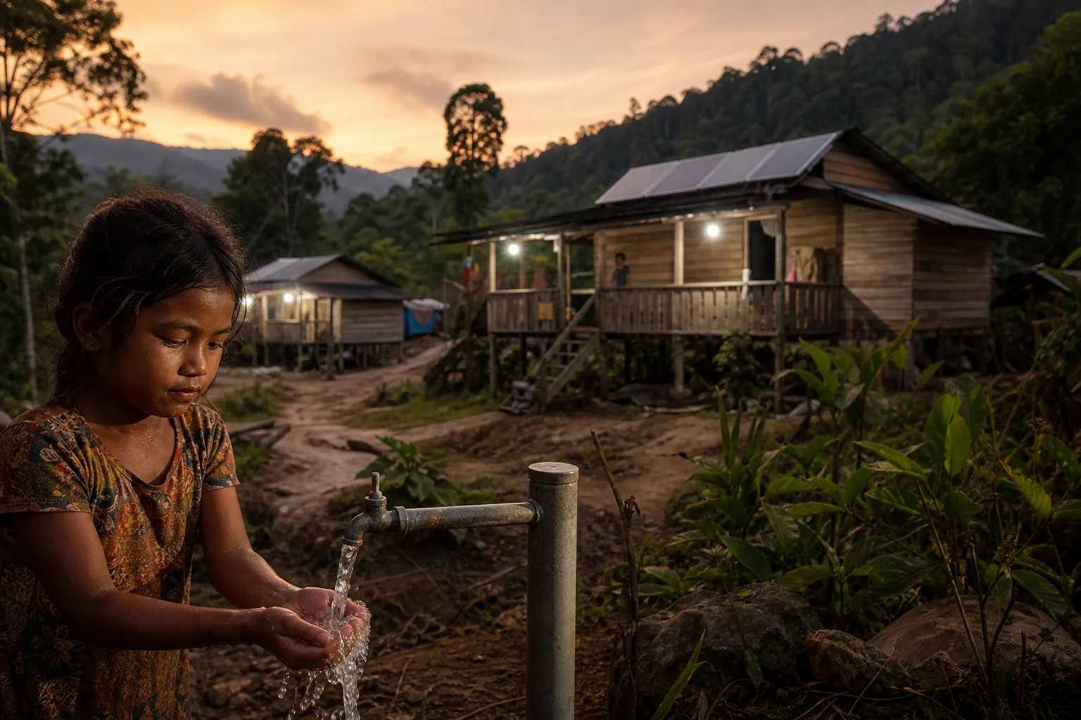 Community development with solar and clean water